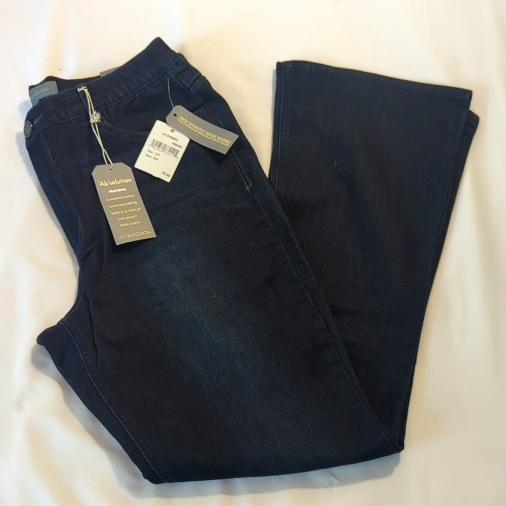Democracy Indigo High Rise Itty Bitty Bootcut Jeans, 12P